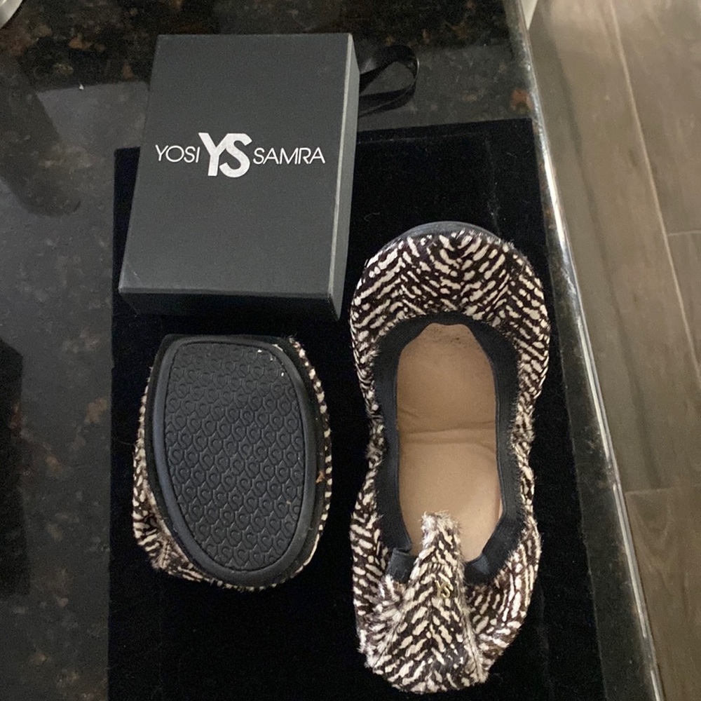 NWOT Yosi Samra foldable ballet flat